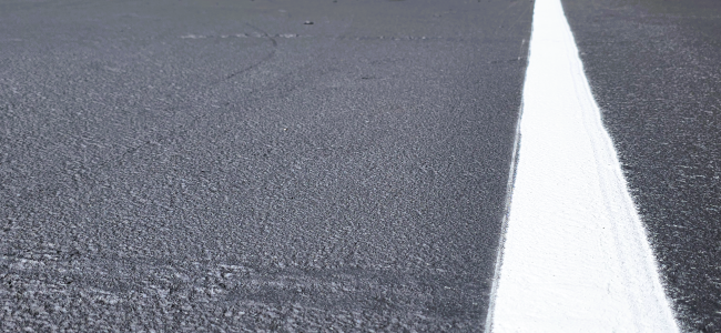 Striping sealcoat